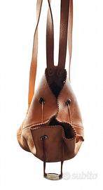 Borsa Furla Secchiello Beige Originale Vera Pelle