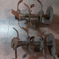 Rulli, zappette, ruote, lama tagliaerba per motoza