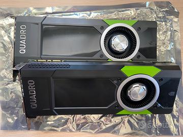 2 NVIDIA Quadro P5000 16GB GDDR5X -Nuove