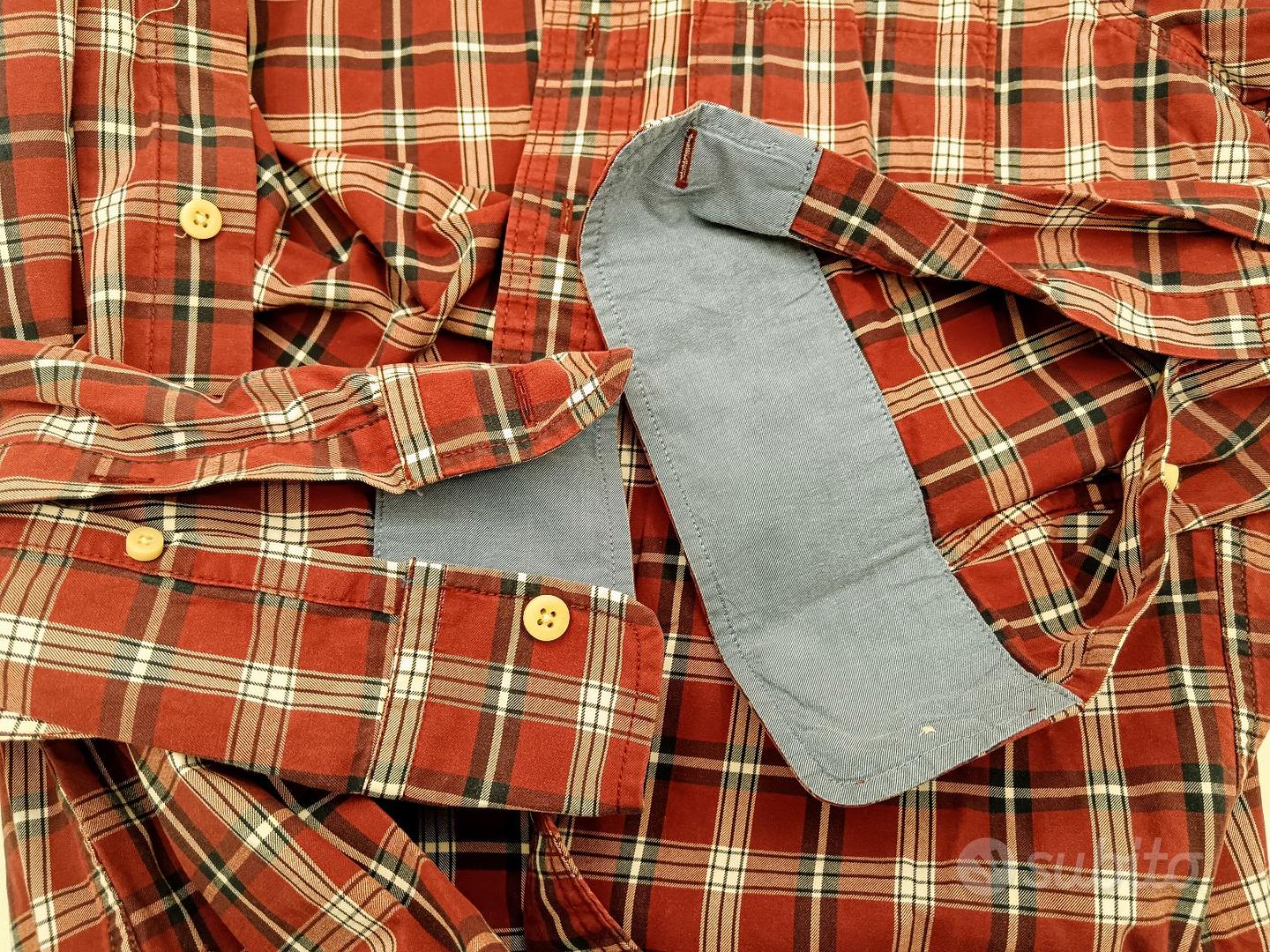 ABERCROMBIE FITCH CAMICIA SCOZZESE QUADRI COTONE Abbigliamento