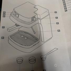 Macchina caffè espresso Saeco 105