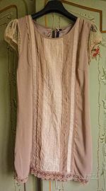 Abito tg 44 Archeologie rosa antico in pizzo.