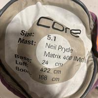 Vela Neil Pride 5.1, boma albero  prolun Windsurf
