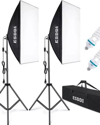 ESDDI Kit illuminazione softbox fotografia