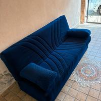 Divano letto blu