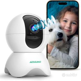 ACCULENZ 2K 5MP Telecamera Wi-Fi Interno