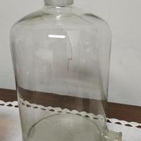 CONTENITORE IN VETRO VINTAGE DA LABORATORIO