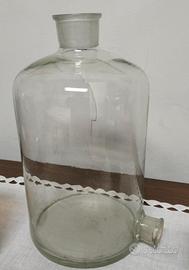 CONTENITORE IN VETRO VINTAGE DA LABORATORIO