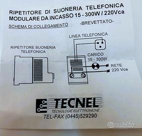 Tecnel ripetitore suoneria Telefonica 15-300W