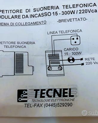 Tecnel ripetitore suoneria Telefonica 15-300W