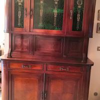 credenza noce vintage