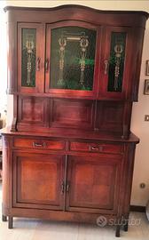 credenza noce vintage