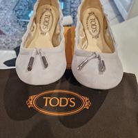 Ballerine Tod's grigio chiaro taglia 36 nuove