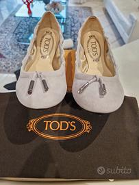 Ballerine Tod's grigio chiaro taglia 36 nuove
