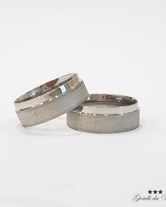Anello Unisex Donna Padre Nostro Ave Maria Italian