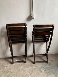 2 sedie pieghevoli