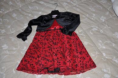 Abitino rosso bimba 24 mesi