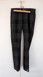 Pantaloni H&M quadri nero grigio