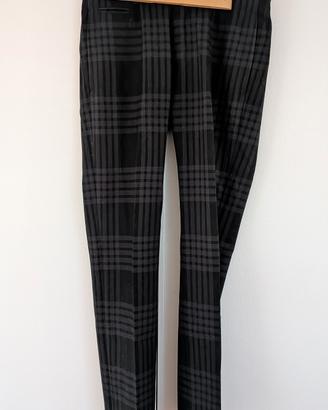 Pantaloni H&M quadri nero grigio