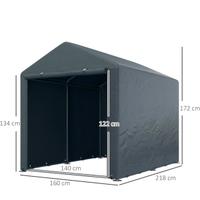 Outsunny Garage Moto per Esterno 