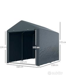 Outsunny Garage Moto per Esterno 