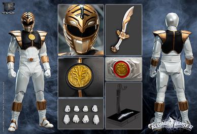 Power Rangers White Ranger Toys Battallion 1/6