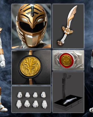 Power Rangers White Ranger Toys Battallion 1/6