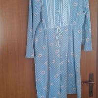 vestaglia. cotone azzurra donna 