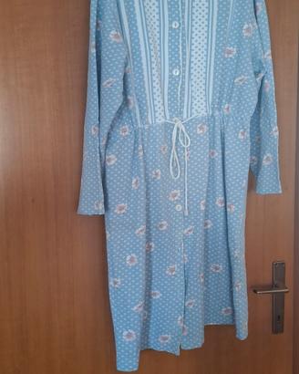 vestaglia. cotone azzurra donna 