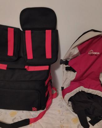 1 zaino , 1 borsa rigida