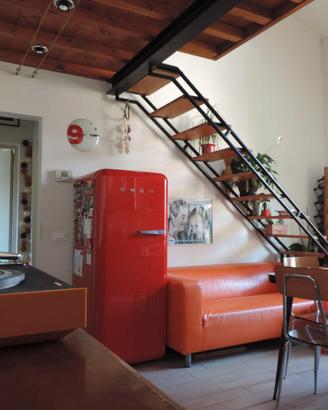 Frigorifero SMEG fab28 rosso lucido stile vintage