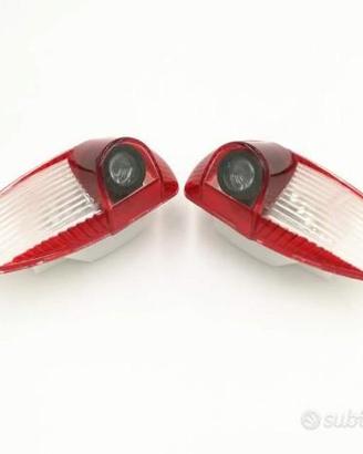 2 Proiettori logo PORSCHE BOXSTER Luci Cortesia