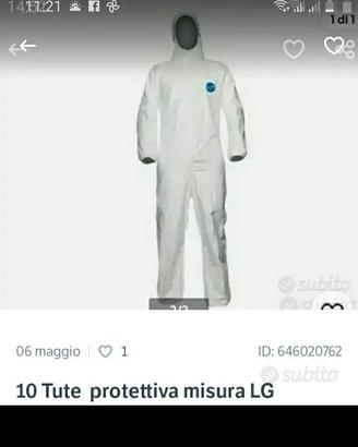 10 Tute protettiva 