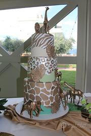 Torta scenografica stile animali