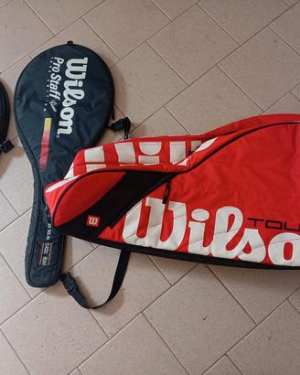 sacca porta racchette da tennis Wilson 