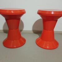 Coppia di sgabelli Giganplast anni 70 