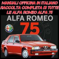 Manuale Officina in Italiano Alfa Romeo Alfa 75 ie