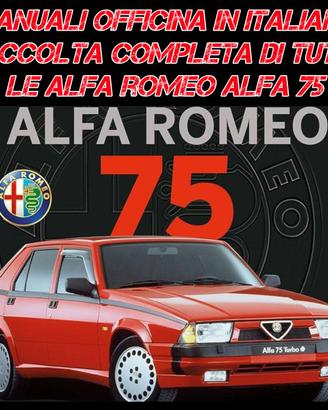 Manuale Officina in Italiano Alfa Romeo Alfa 75 ie