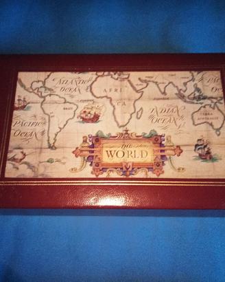 Scatola porta carte da gioco vintage