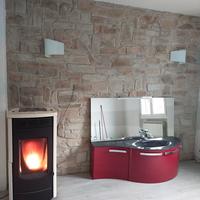 Mobile bagno sospeso e specchio con luce led