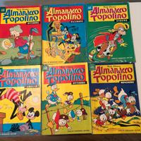 Almanacchi di Topolino anche singoli 24 nr 1972/79