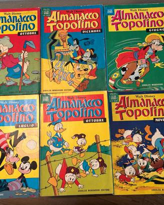Almanacchi di Topolino 24 nr 1972/79 singoli 2,5€