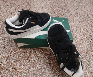 Scarpe Puma Suede XL n.34,5 nere e bianche