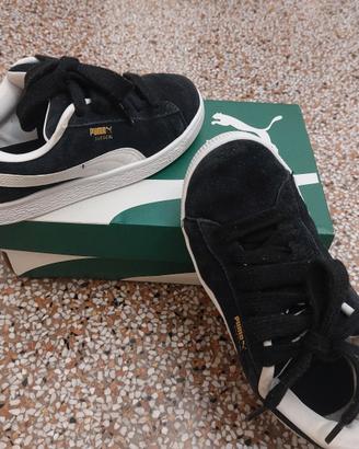 Scarpe Puma Suede XL n.34,5 nere e bianche