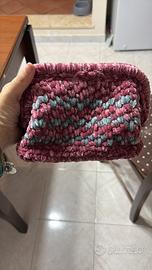 Borsa clutch in veluto