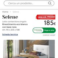 Letto Selene Mondo convenienza