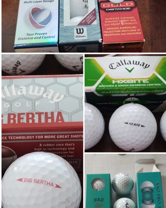 21 palline da golf nuove varie marche 