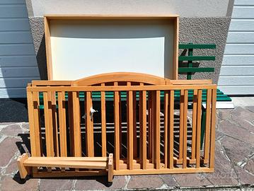 Lettino per bambini con sponde + materasso