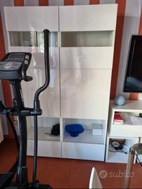 Vetrinetta IKEA Besta laccata bianco/vetro