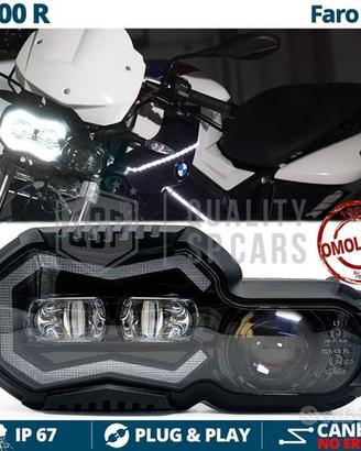 FARO LED Per BMW F 800 R OMOLOGATO Luce Bianca
